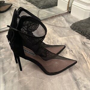 Steve Madden mesh ankle booties